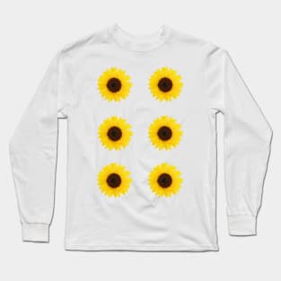 Six Sunflowers Long Sleeve T-Shirt